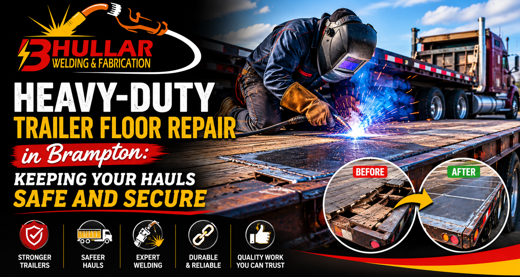 Heavy-Duty Trailer Floor Repair in Brampton: Keeping Your Hauls Safe and Secure